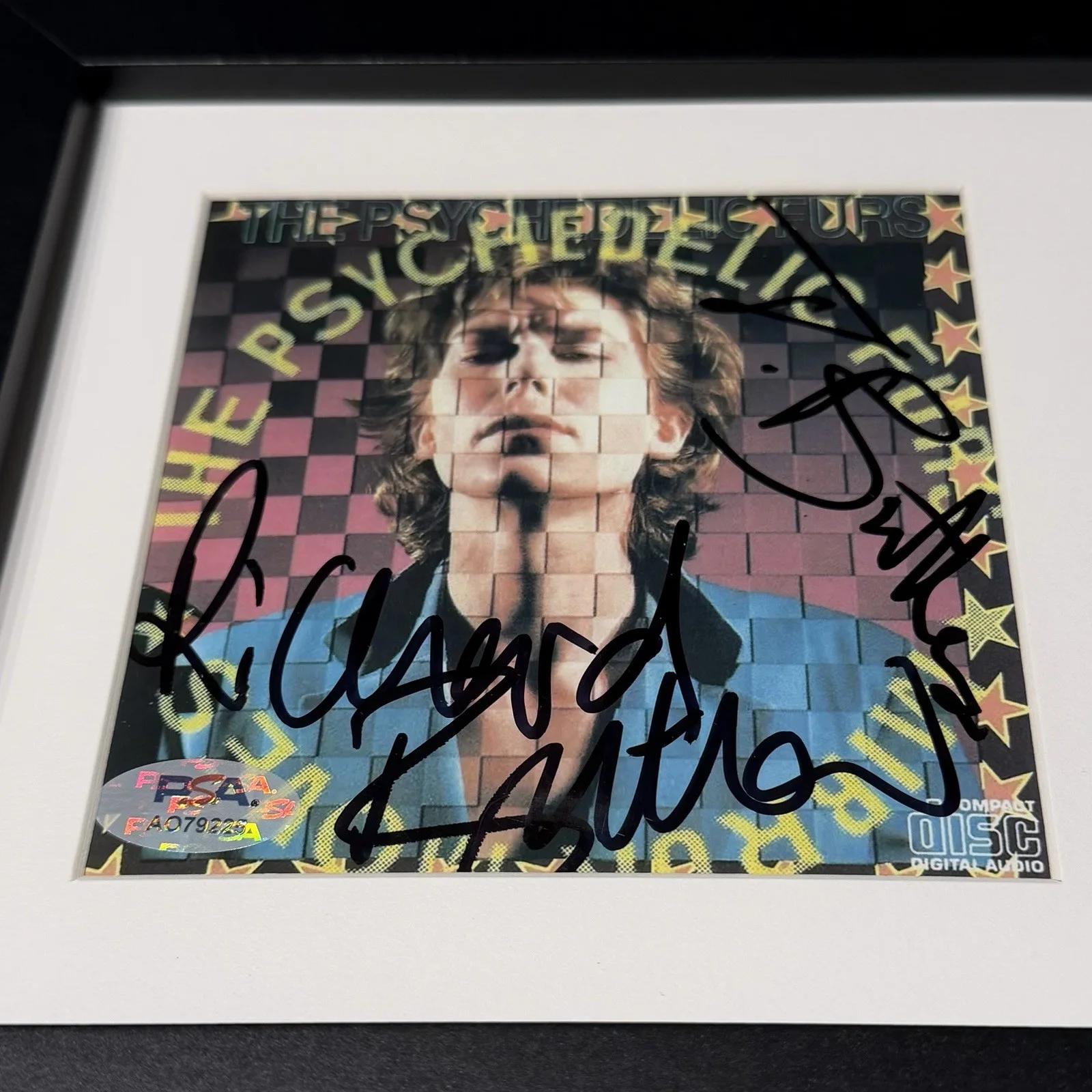 PSYCHEDELIC FURS BAND SIGNED MIRROR MOVES CD ALBUM AUTOGRAPH FRAMED PSA COA, изображение 2