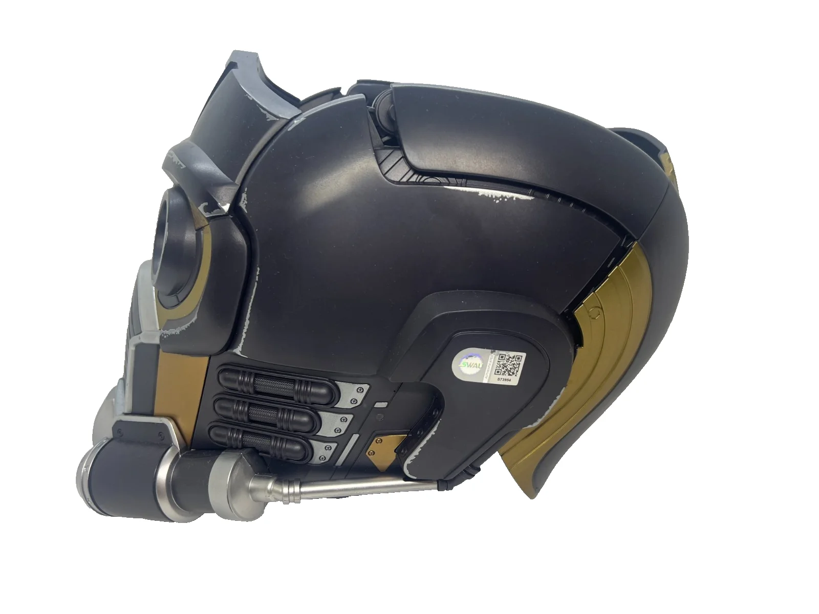 Chris Pratt — Chris Pratt Signed Avengers Guardians Star Lord Marvel Black Helmet SWAU, изображение 3