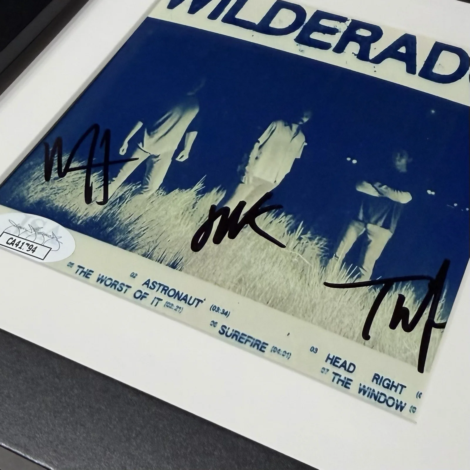 WILDERADO FULL BAND SIGNED SELF TITLED CD ALBUM AUTOGRAPH FRAMED JSA COA, изображение 3