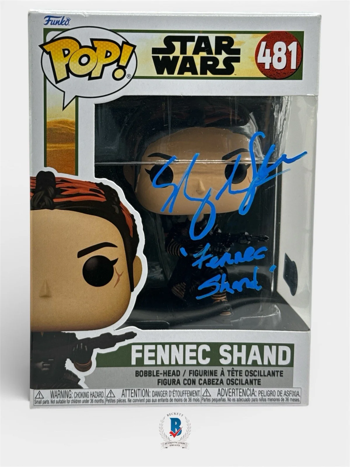 Ming-Na Wen — Ming-Na Wen Autograph Signed Star Wars Fennec Shand Funko Pop with Beckett COA