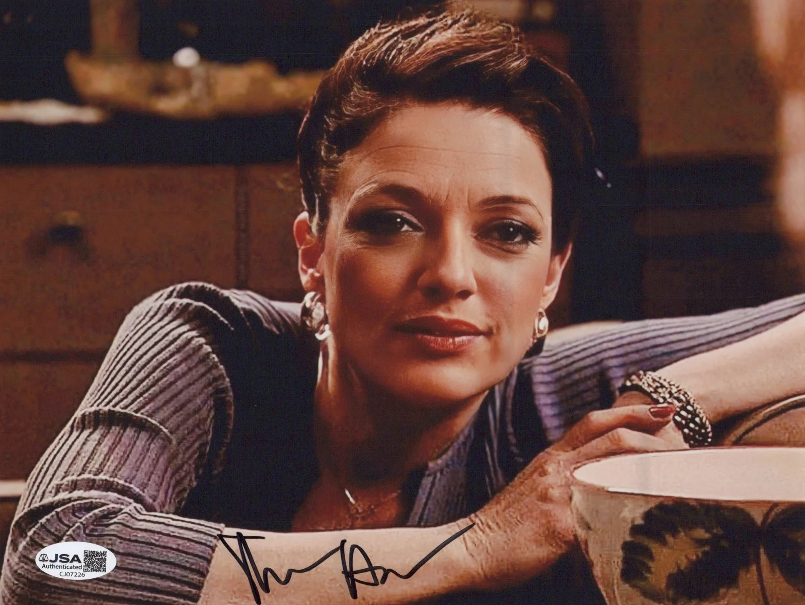 SHARON ANGELA — SHARON ANGELA Signed THE SOPRANOS 8x10 Photo AUTHENTIC ROSALIE Autograph JSA COA