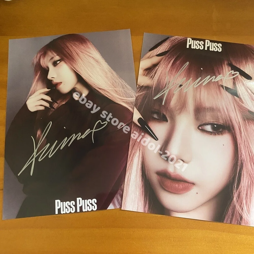 Aespa KARINA Autographed Signed Photo K-POP Collection 4*6 2025D, изображение 2
