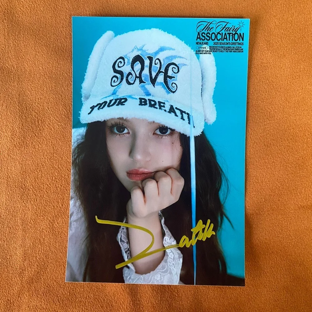 NEWJEANS DANIELLE Autographed Signed Photo K-POP Collection 4*6 2024A, image 4