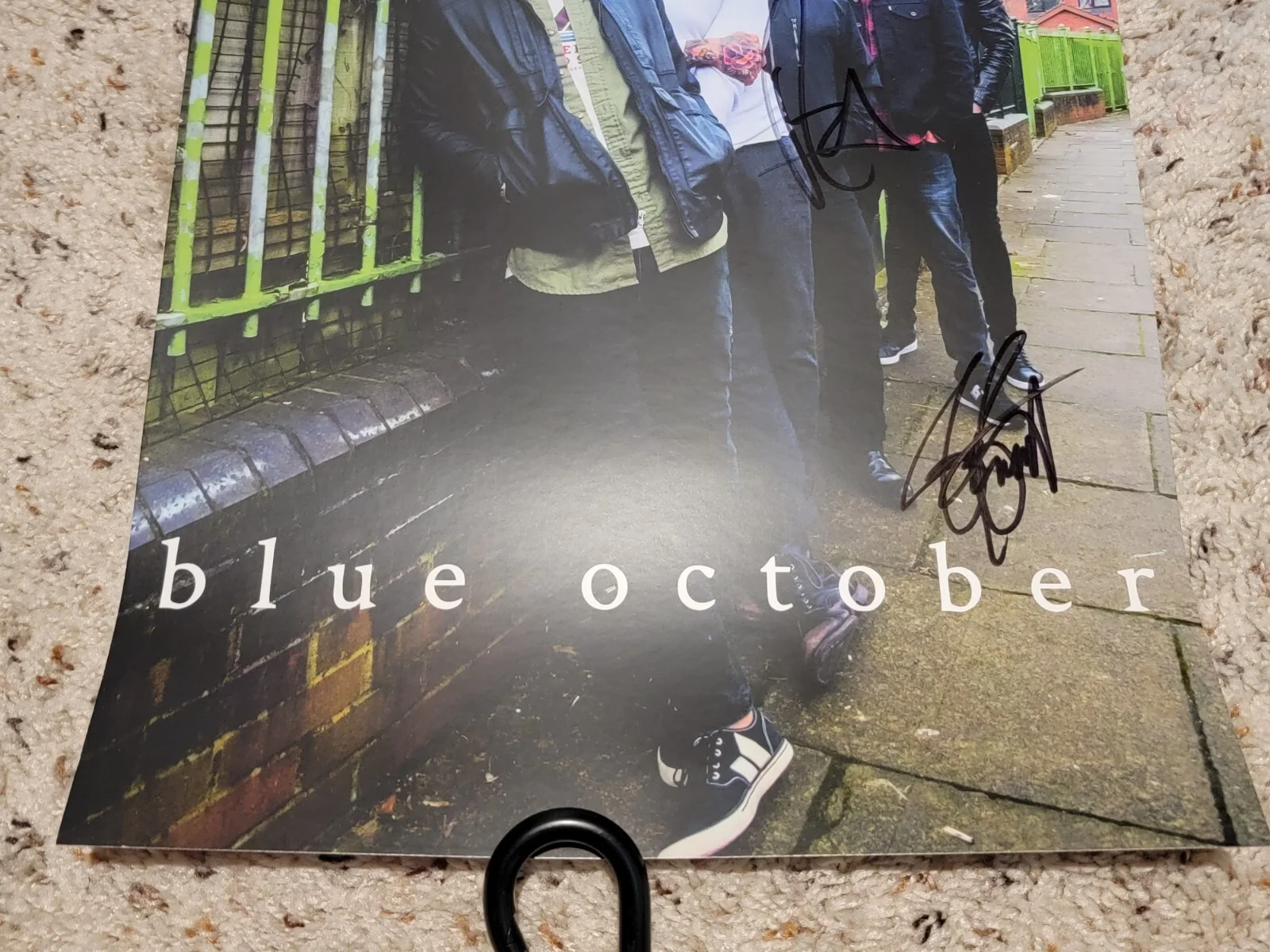 Blue October BAND SIGNED POSTER RARE ACOUSTIC TOUR 2021 JUSTIN FURSTENFELD, изображение 4