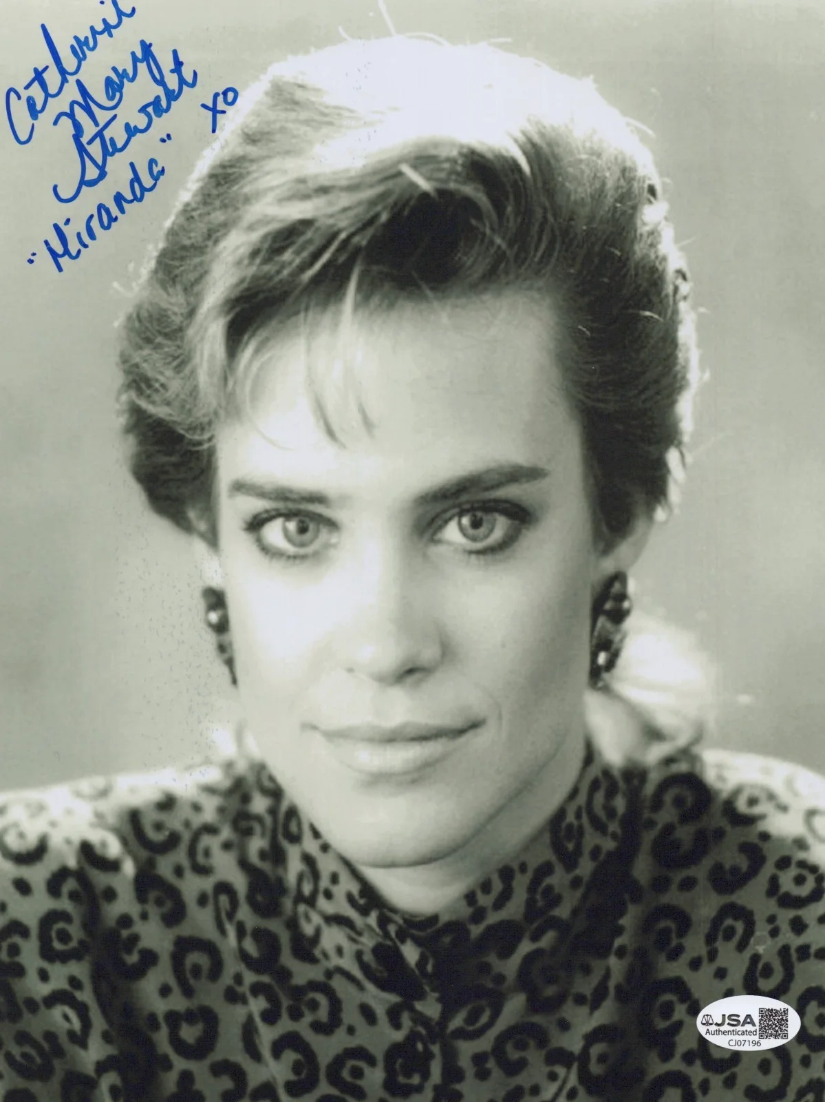 CATHERINE MARY STEWART — CATHERINE MARY STEWART Signed NIGHTFLYERS 8x10 Photo MIRANDA Autograph JSA