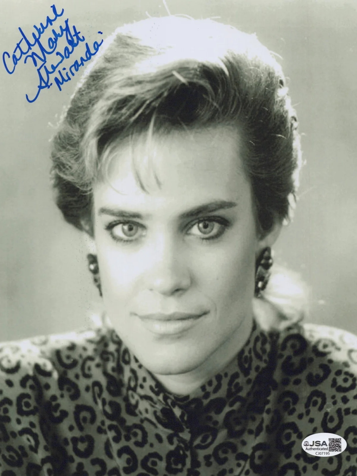 CATHERINE MARY STEWART — CATHERINE MARY STEWART Signed NIGHTFLYERS 8x10 Photo MIRANDA Autograph JSA