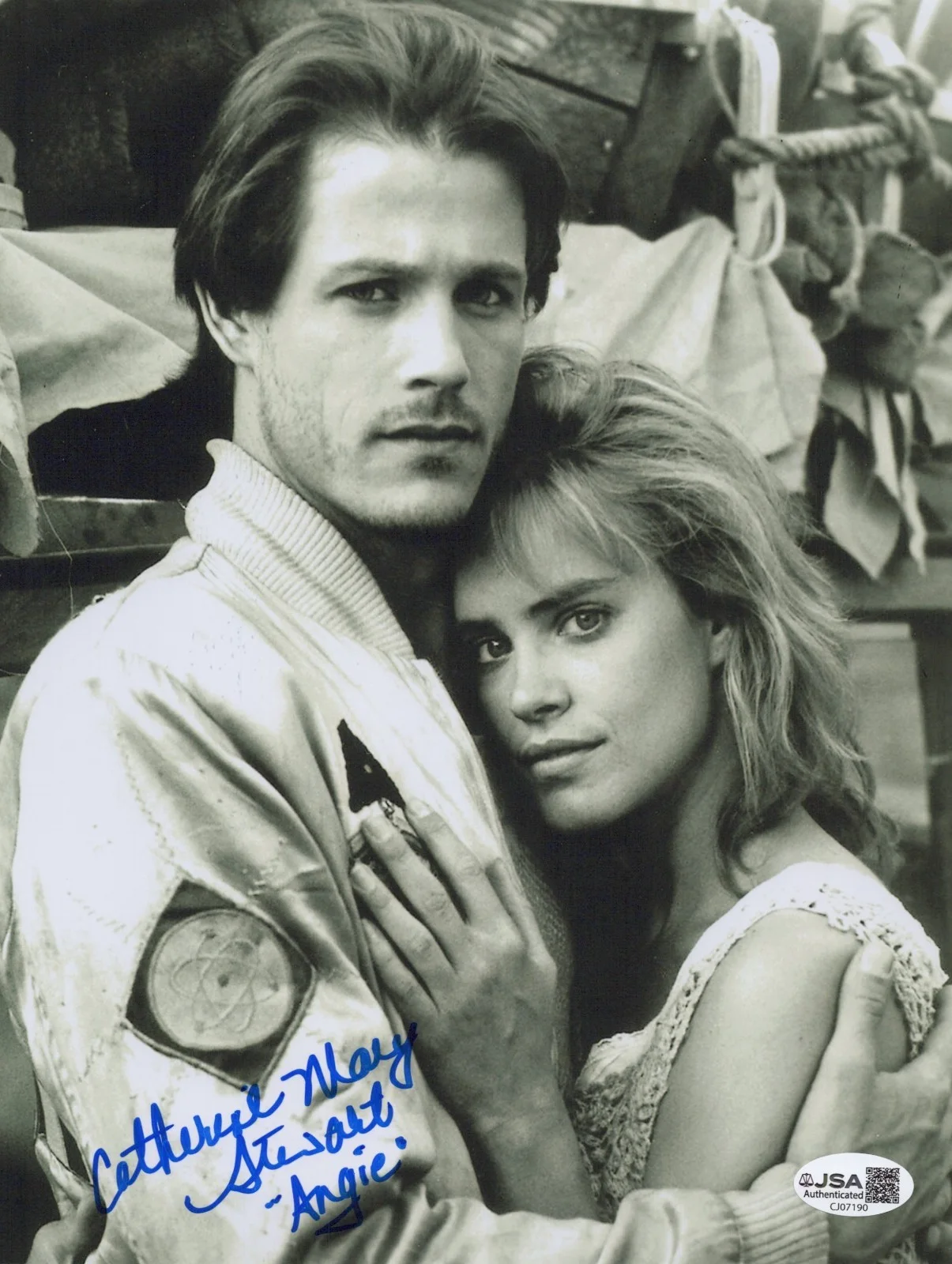 CATHERINE MARY STEWART — CATHERINE MARY STEWART Signed WORLD GONE WILD 8x10 Photo ANGIE Autograph JSA