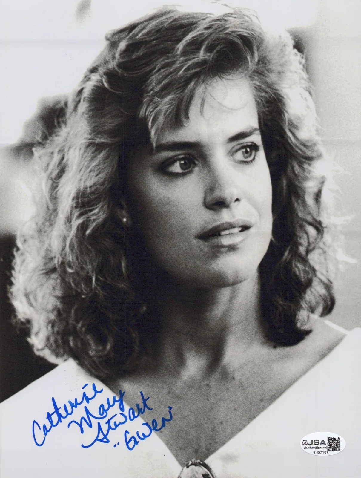 CATHERINE MARY STEWART — CATHERINE MARY STEWART Signed WEEKEND AT BERNIE'S 8x10 Photo Autograph JSA CERT