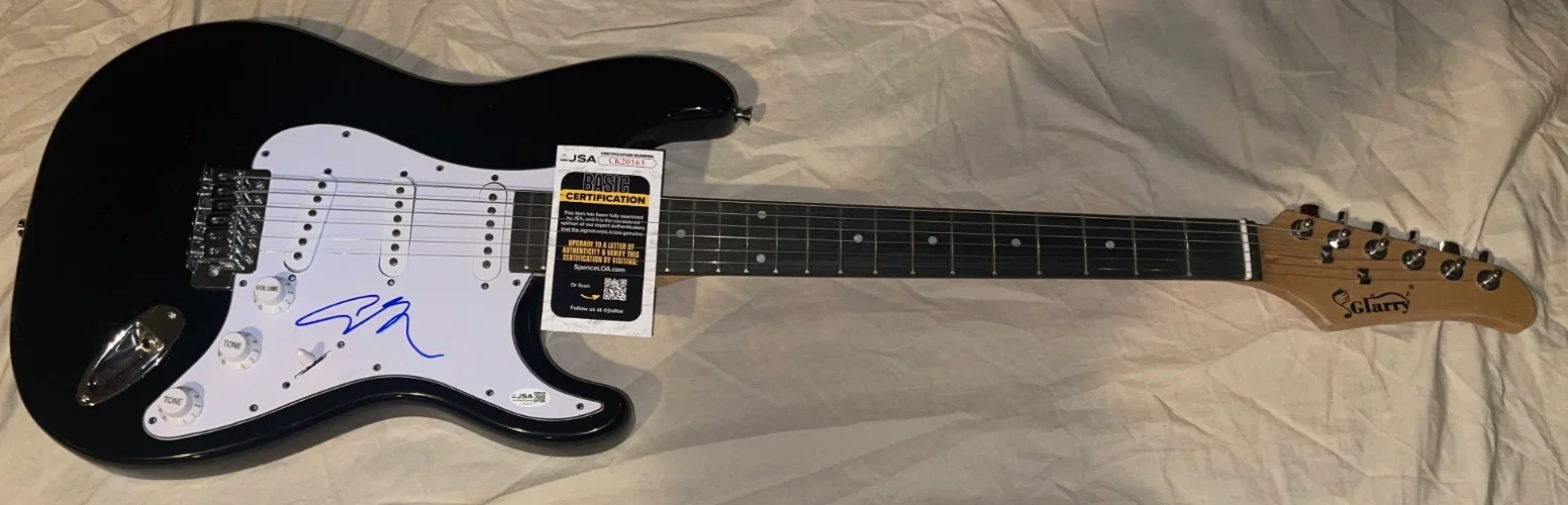 Adam Sandler Comedian SNL Happy Gilmore Autographed Signed Electric Guitar JSA 2, image 2