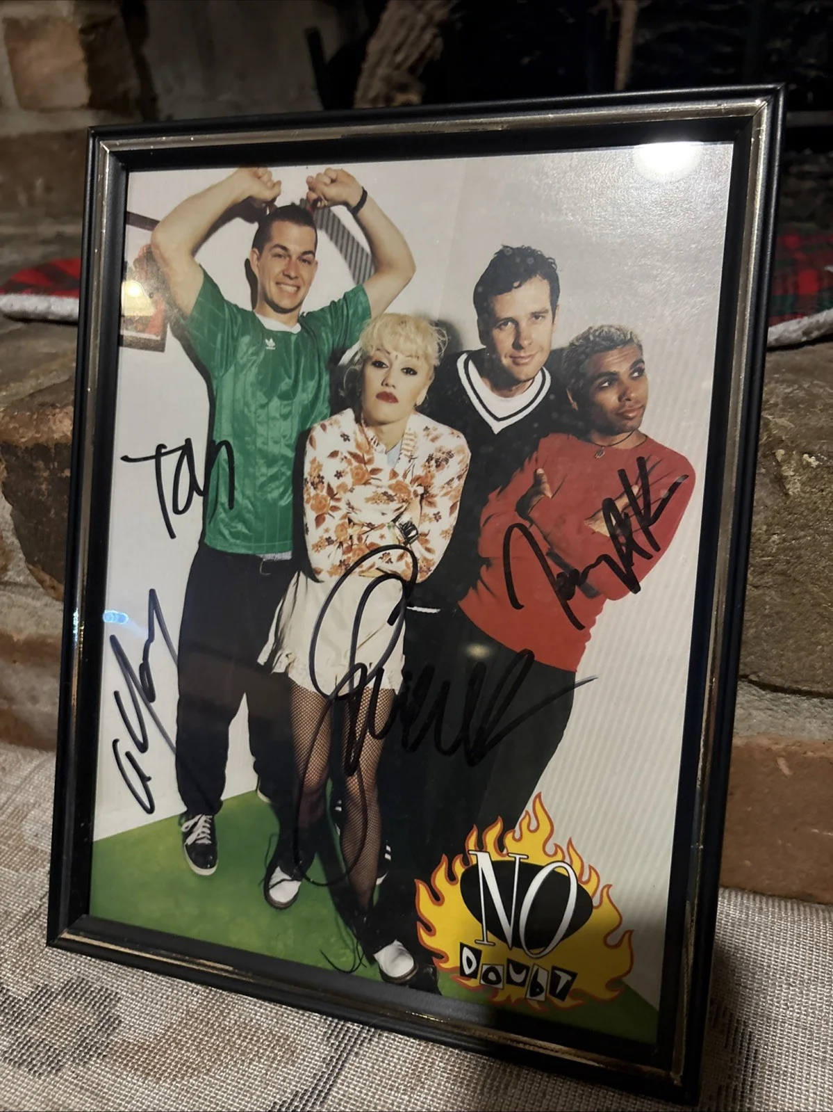 No Doubt Band Signed Autographed 8X11 Photo Gwen Stefani Young +2 JSA YY54366, изображение 2