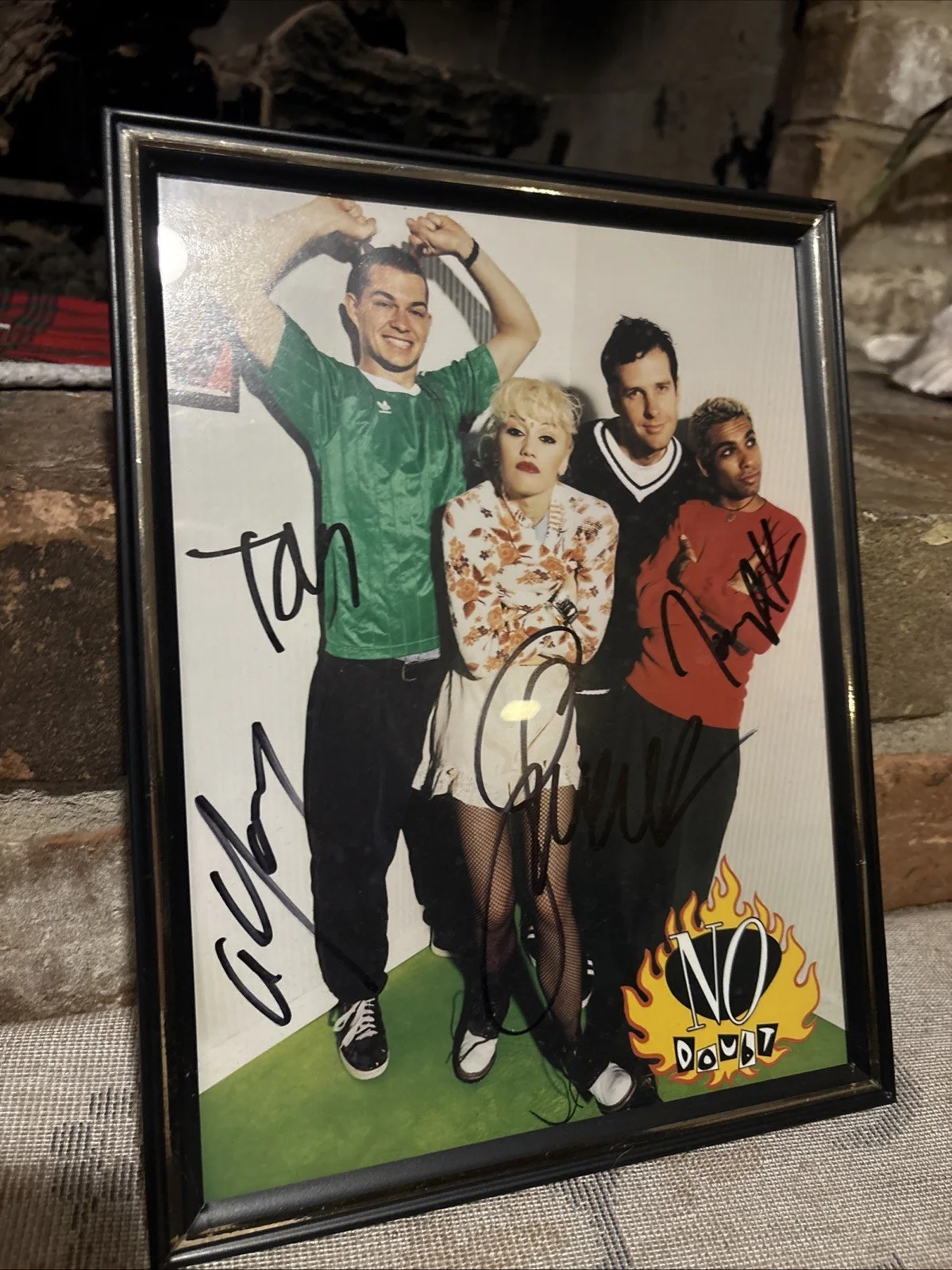 No Doubt Band Signed Autographed 8X11 Photo Gwen Stefani Young +2 JSA YY54366, изображение 3
