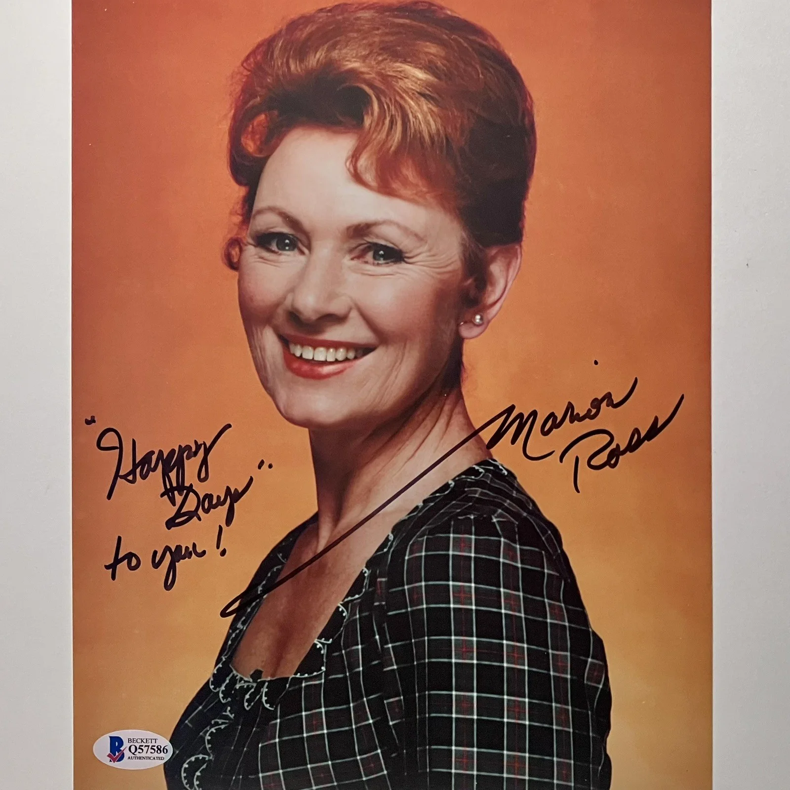 Marion Ross — HAPPY DAYS Signed 8x10 / MARION ROSS, Mrs. C / SPONGEBOB SQUAREPANTS, Drew Carey, image 2