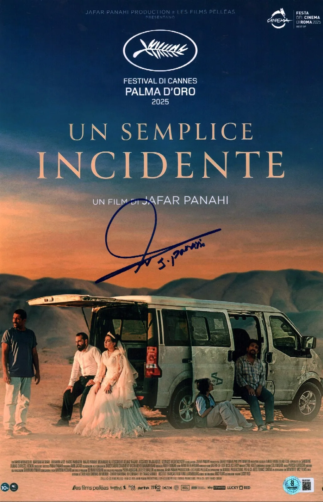 jafar panahi — Jafar Panahi Signed It Was Just An Accident Director 11x17 Photo Poster BAS COA