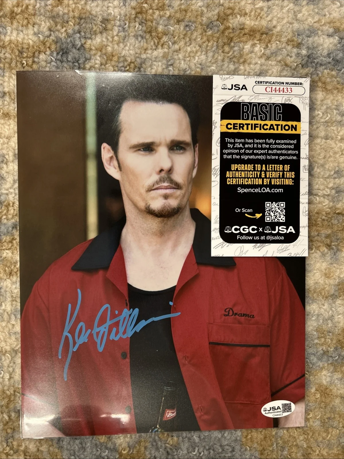 Kevin Dillon — Kevin Dillon Entourage Signed 8x10 Color Photo JSA Authenticated Drama B2 DRAMA, изображение 2