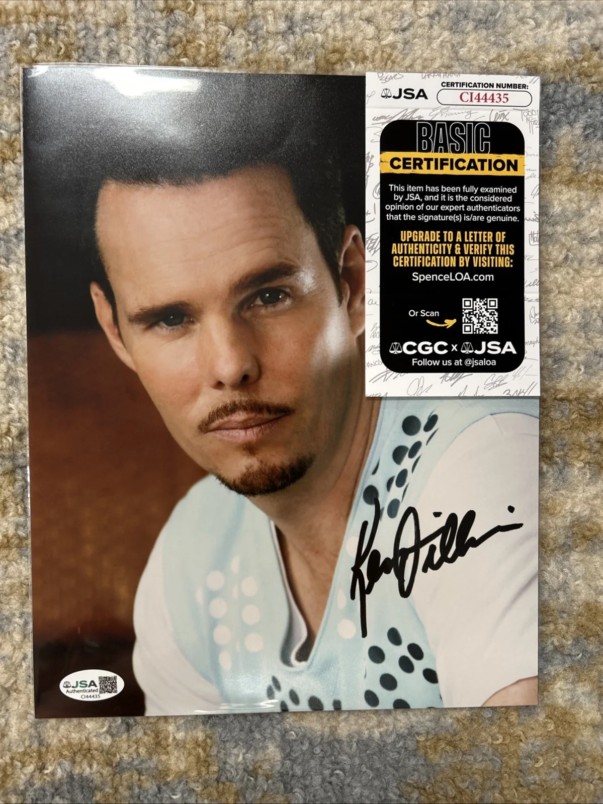 Kevin Dillon — Kevin Dillon Entourage Signed 8x10 Color Photo JSA Authenticated Drama C3, изображение 2