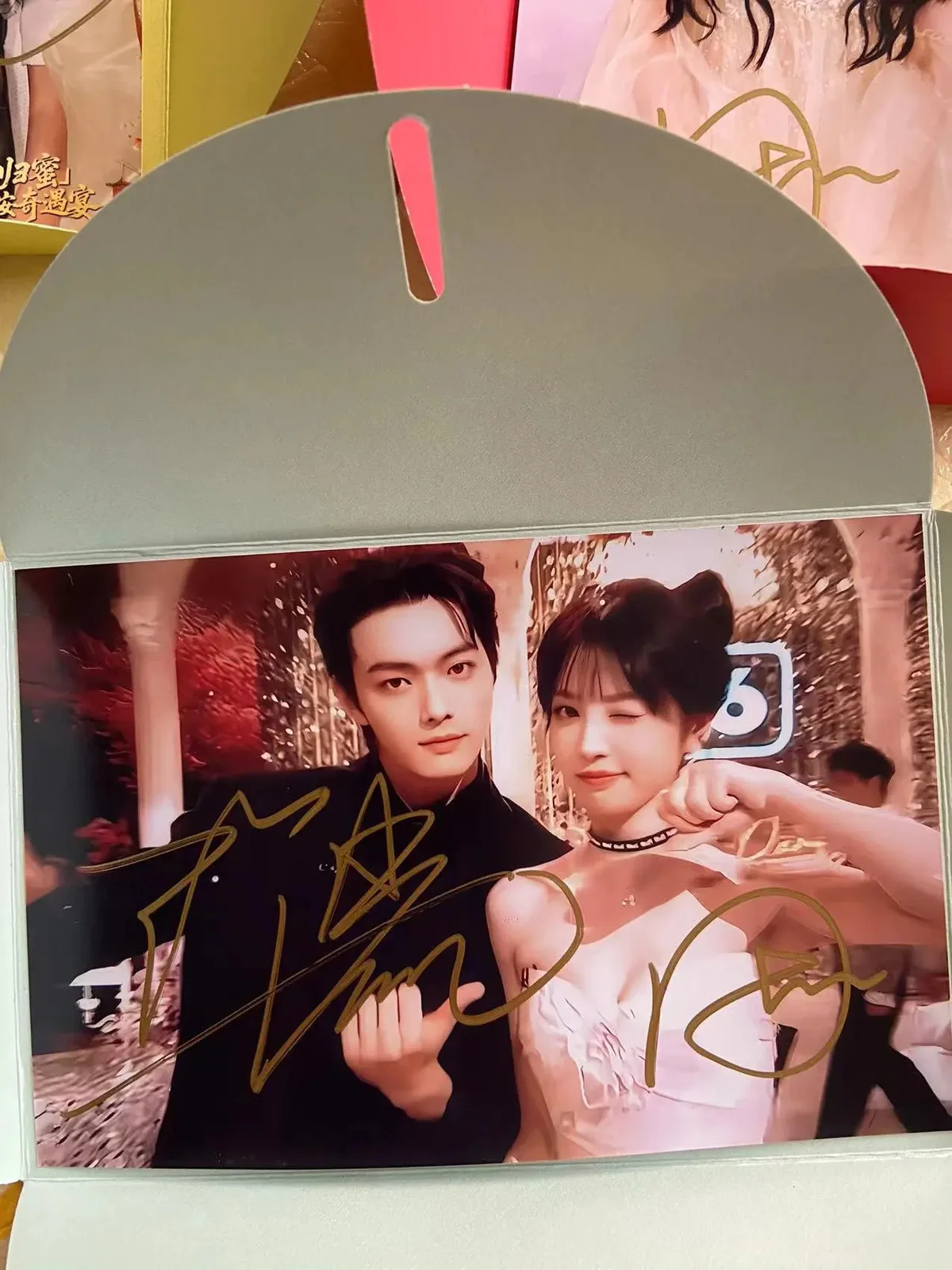 Moonlit Reunion Mei Zhuyu Wu Zhen Autographed Photo Collection 子夜归 许凯 田曦薇, изображение 3