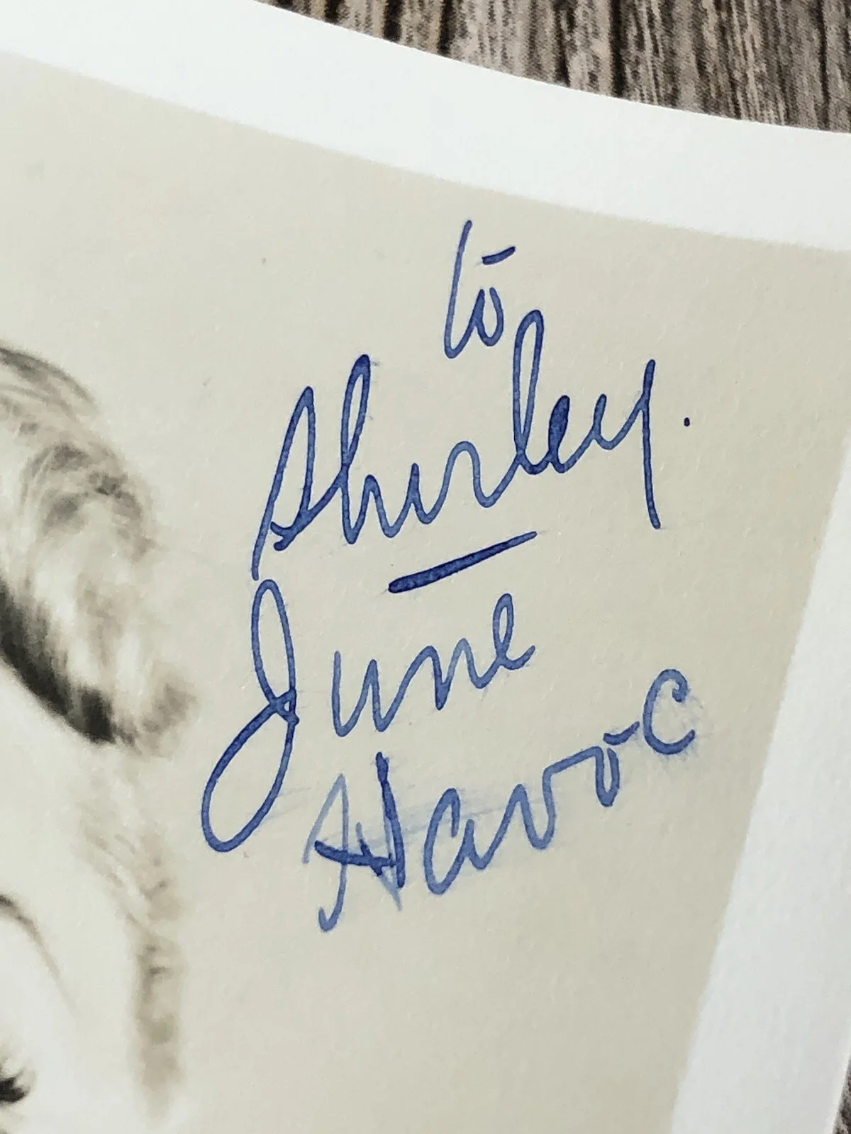 Vintage June Havoc Hollywood Publicity Autographed Signed Photo Print, изображение 4