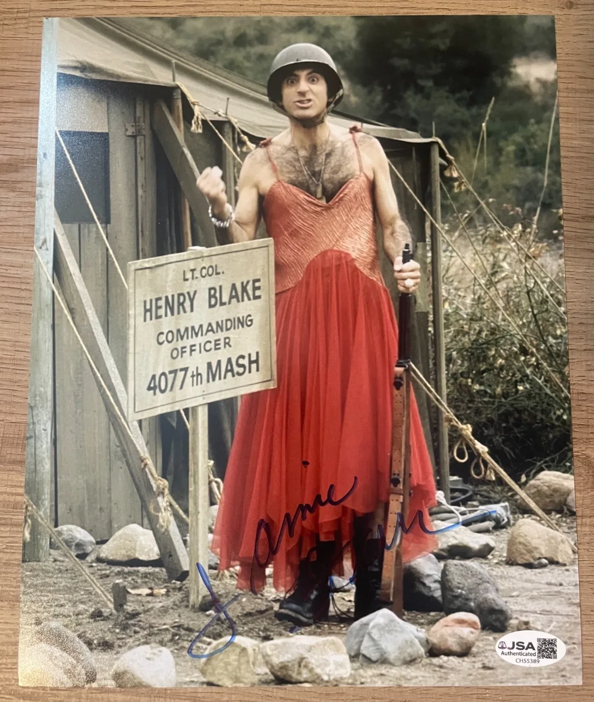 Jamie farr — MASH Jamie Farr autographed signed 8x10 color MASH photo JSA Certified
