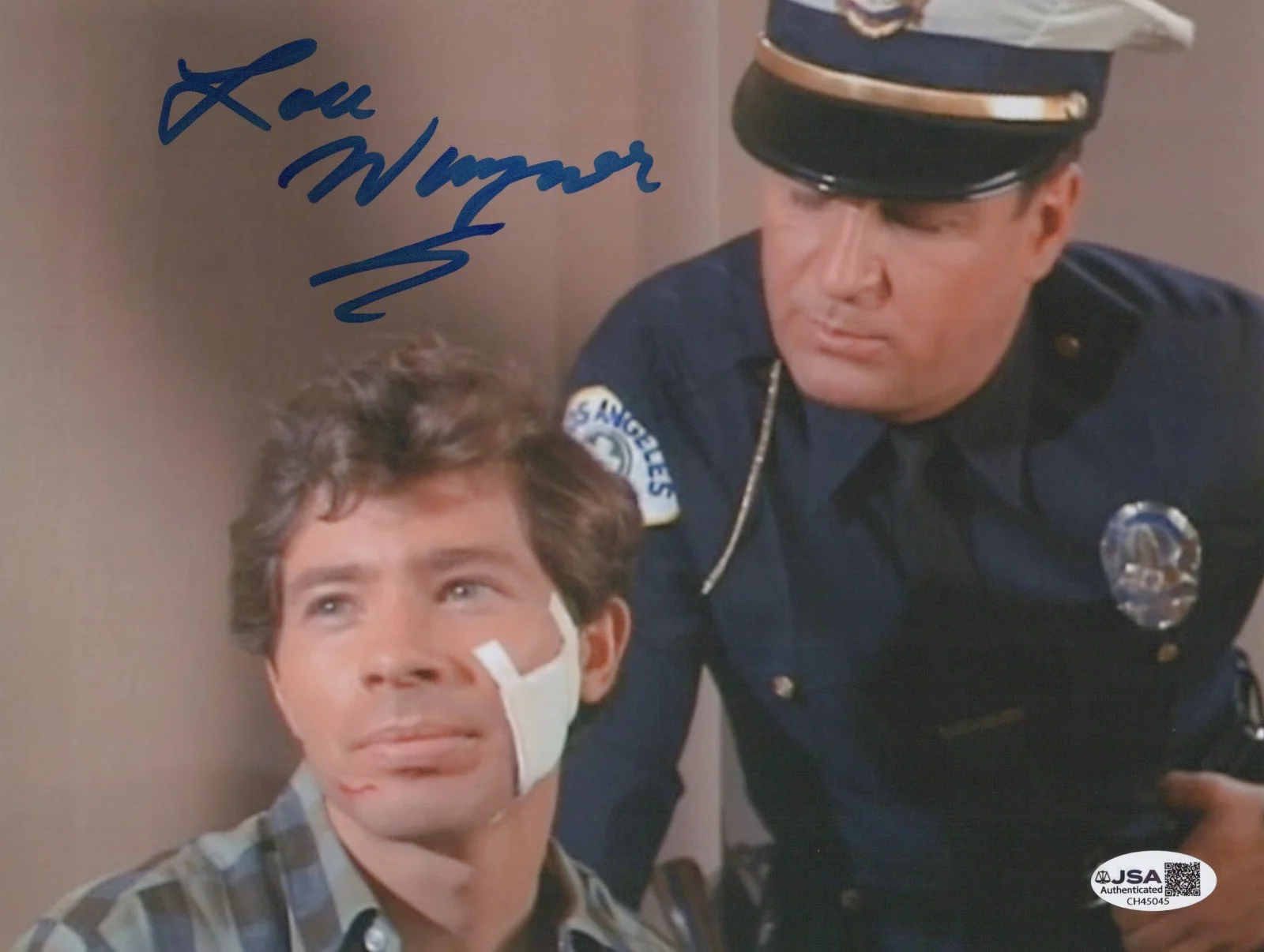 LOU WAGNER — LOU WAGNER Hand Signed DRAGNET 8x10 Photo AUTHENTIC Autograph JSA COA Cert