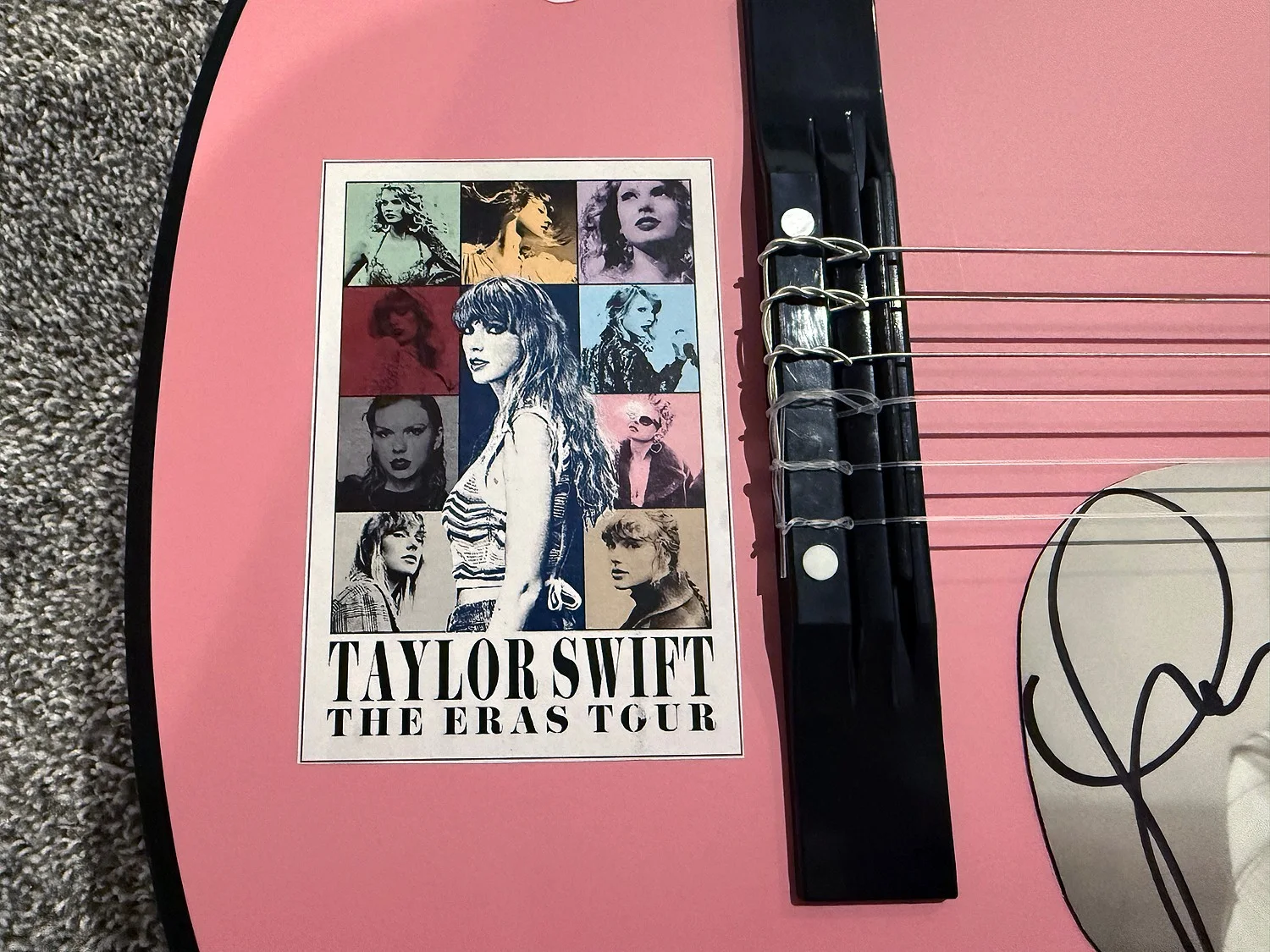 TAYLOR SWIFT Eras Tour Tourtured Poets Autograph SIGNED Acoustic Guitar JSA COA, image 3
