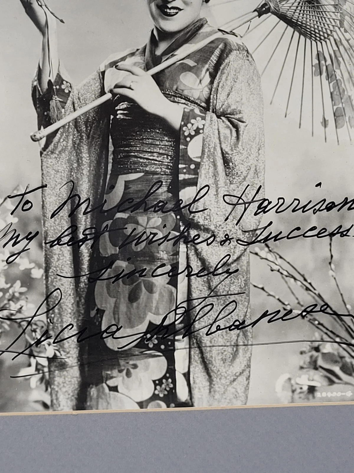 Licia Albanese Autographed Framed Photo No Glass 16x14", изображение 3