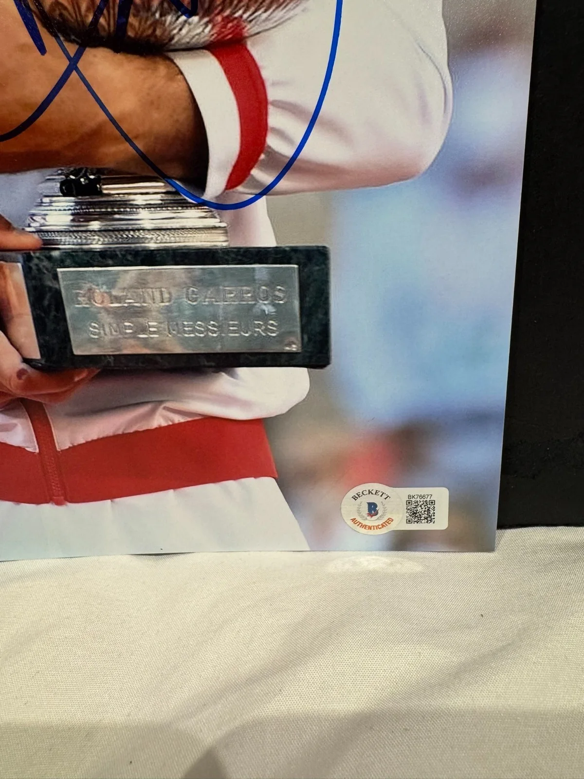 NOVAK DJOKOVIC SIGNED 11X14 PHOTO AUTO TENNIS GRAND SLAM CHAMPION BECKETT COA, изображение 2
