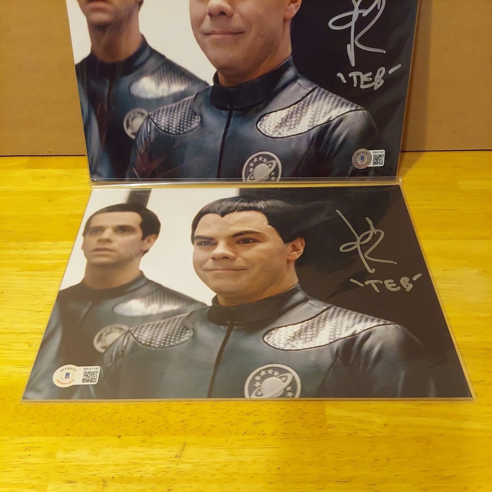 JED REES " Teb" GALAXY QUEST signed autographed 8x10 Bam Box BAS, image 2