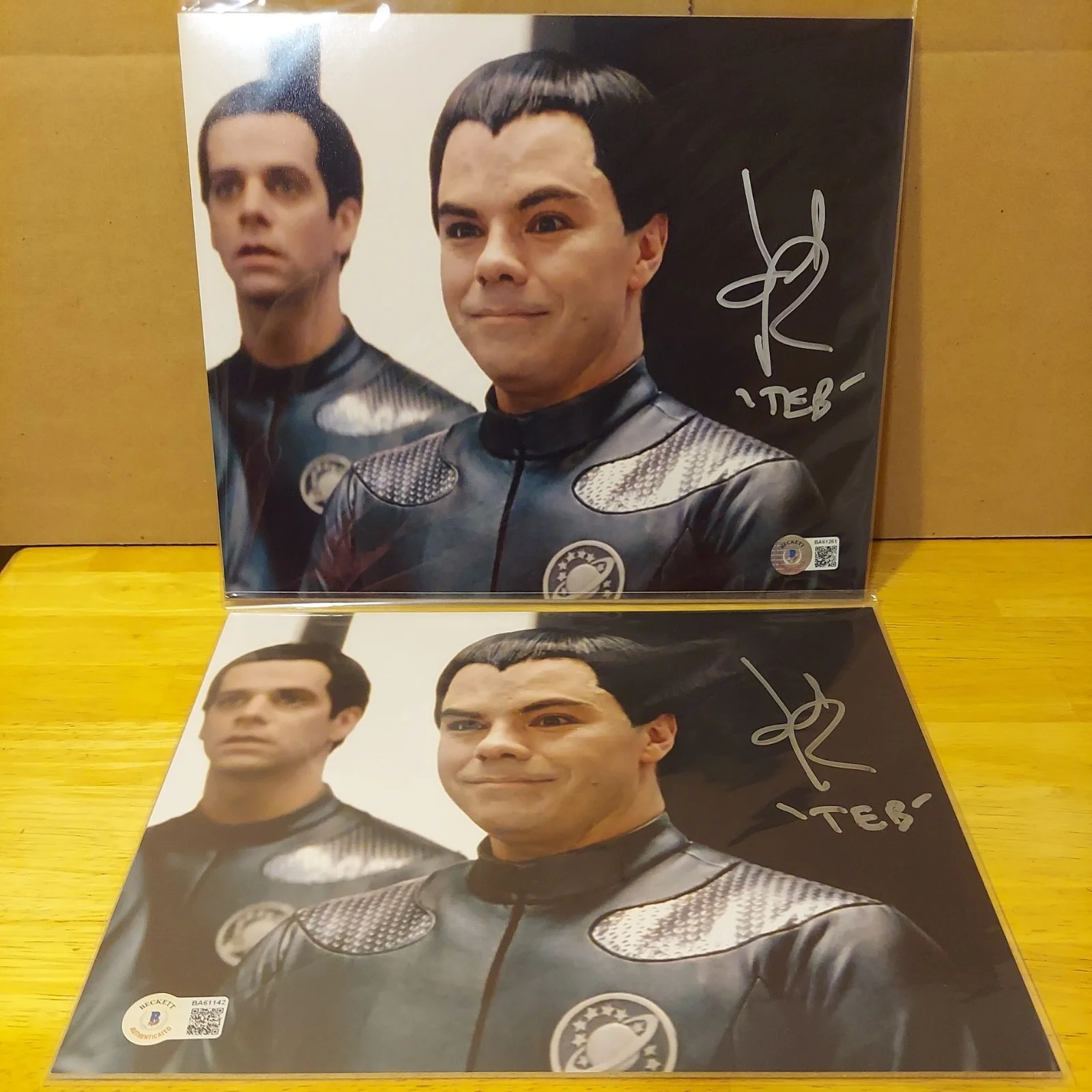JED REES " Teb" GALAXY QUEST signed autographed 8x10 Bam Box BAS, image 3
