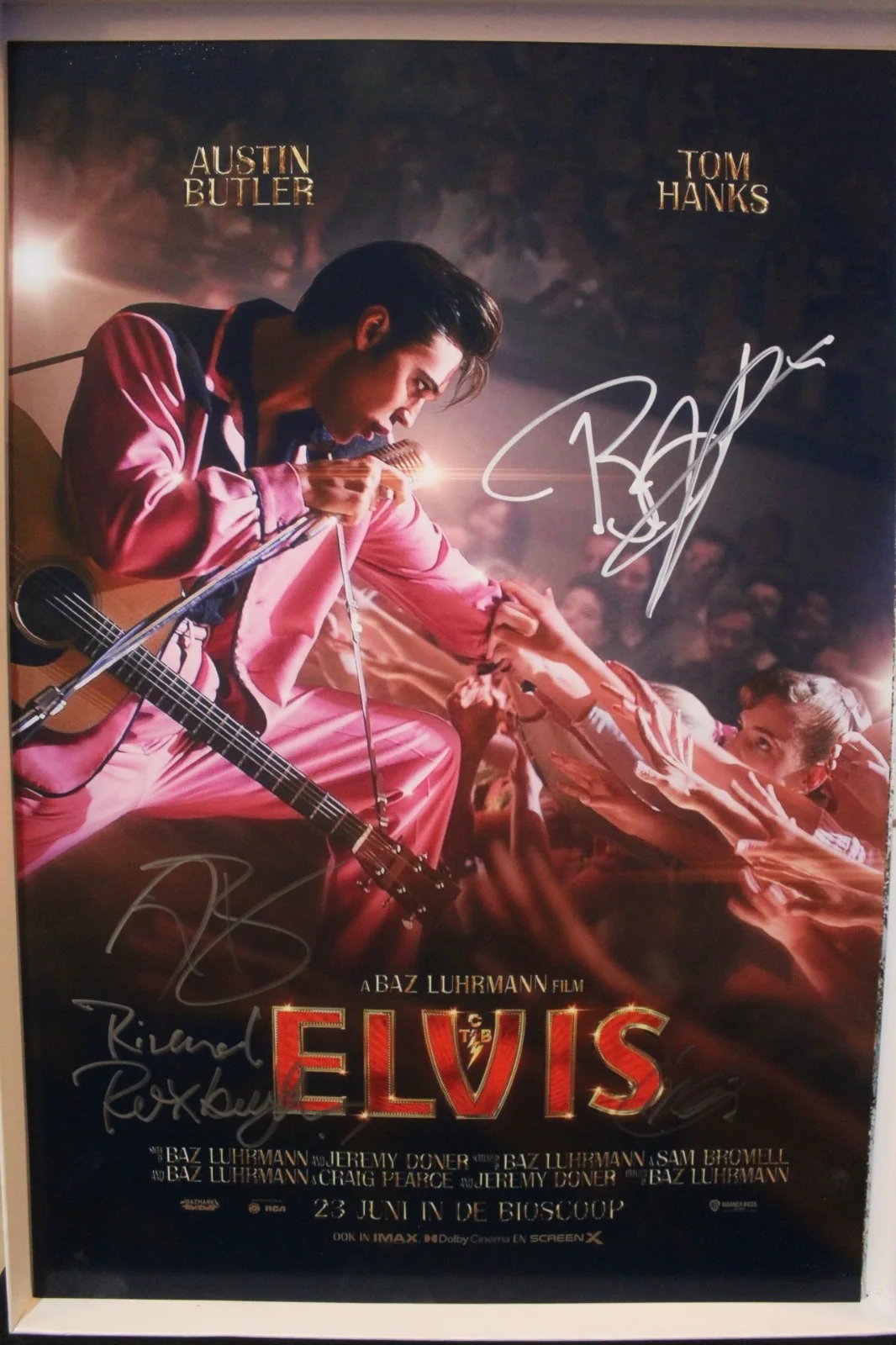 Austin Butler, Richard Roxburgh, Olivia DeJonge, Baz Luhrmann — 13x19 Signed Poster - Elvis - Austin Butler, Richard Roxburgh, Olivia +COA, изображение 2