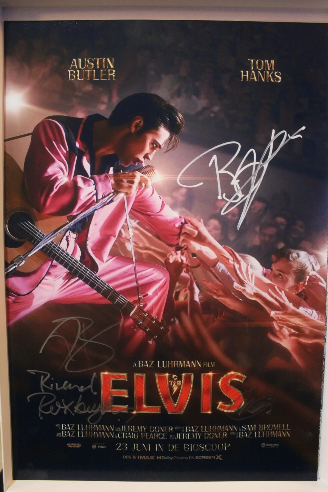 Austin Butler, Richard Roxburgh, Olivia DeJonge, Baz Luhrmann — 13x19 Signed Poster - Elvis - Austin Butler, Richard Roxburgh, Olivia +COA, изображение 3