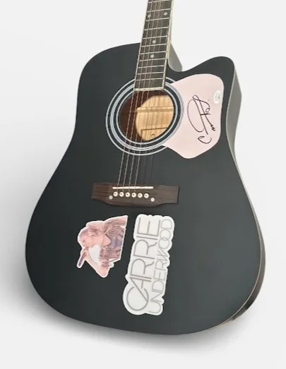 Carrie Underwood Signed Full Size Acoustic Guitar JSA, image 5