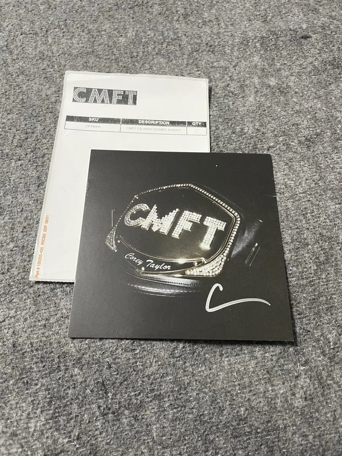 Corey Taylor CMFT Signed Autographed CD Insert Card Slipknot Stone Sour, image 2