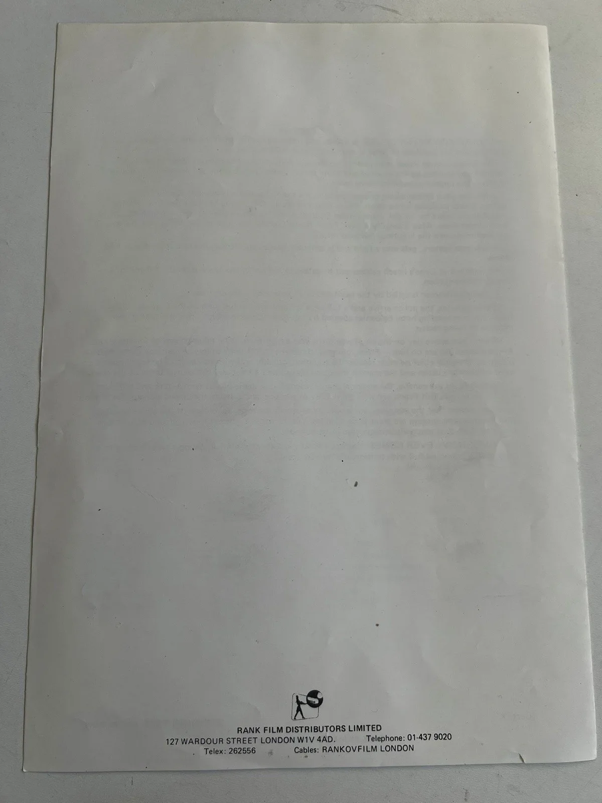 Tomorrow Never Comes Film Programme with Private Screening Tickets 1978 Rank, image 4