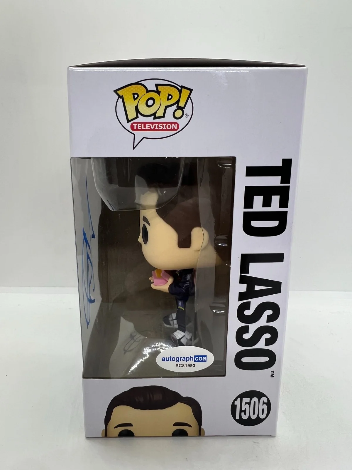 Jason Sudeikis Signed Ted Lasso Funko Pop Ted Lasso #1506 ACOA, image 3