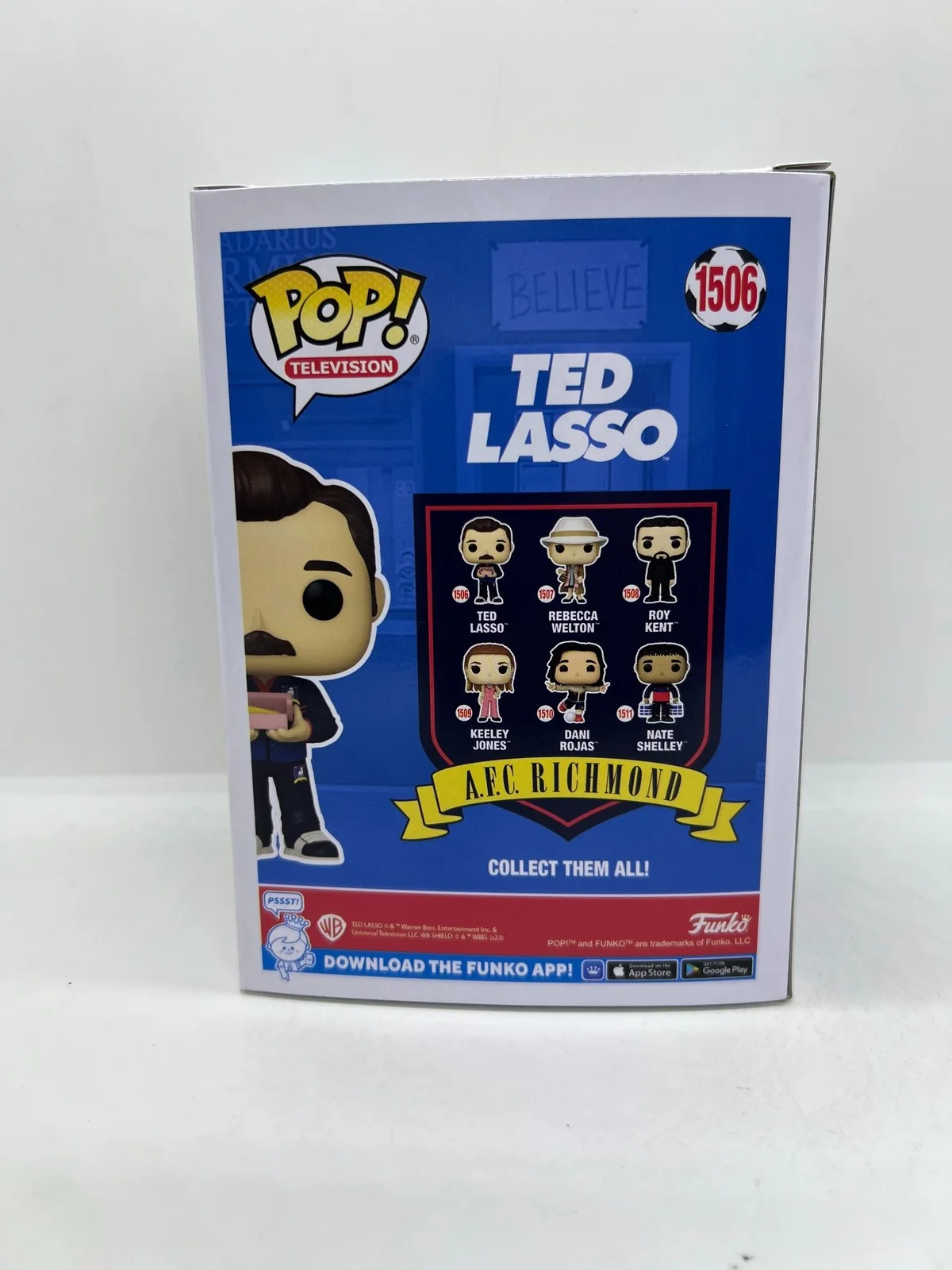 Jason Sudeikis Signed Ted Lasso Funko Pop Ted Lasso #1506 ACOA, image 4