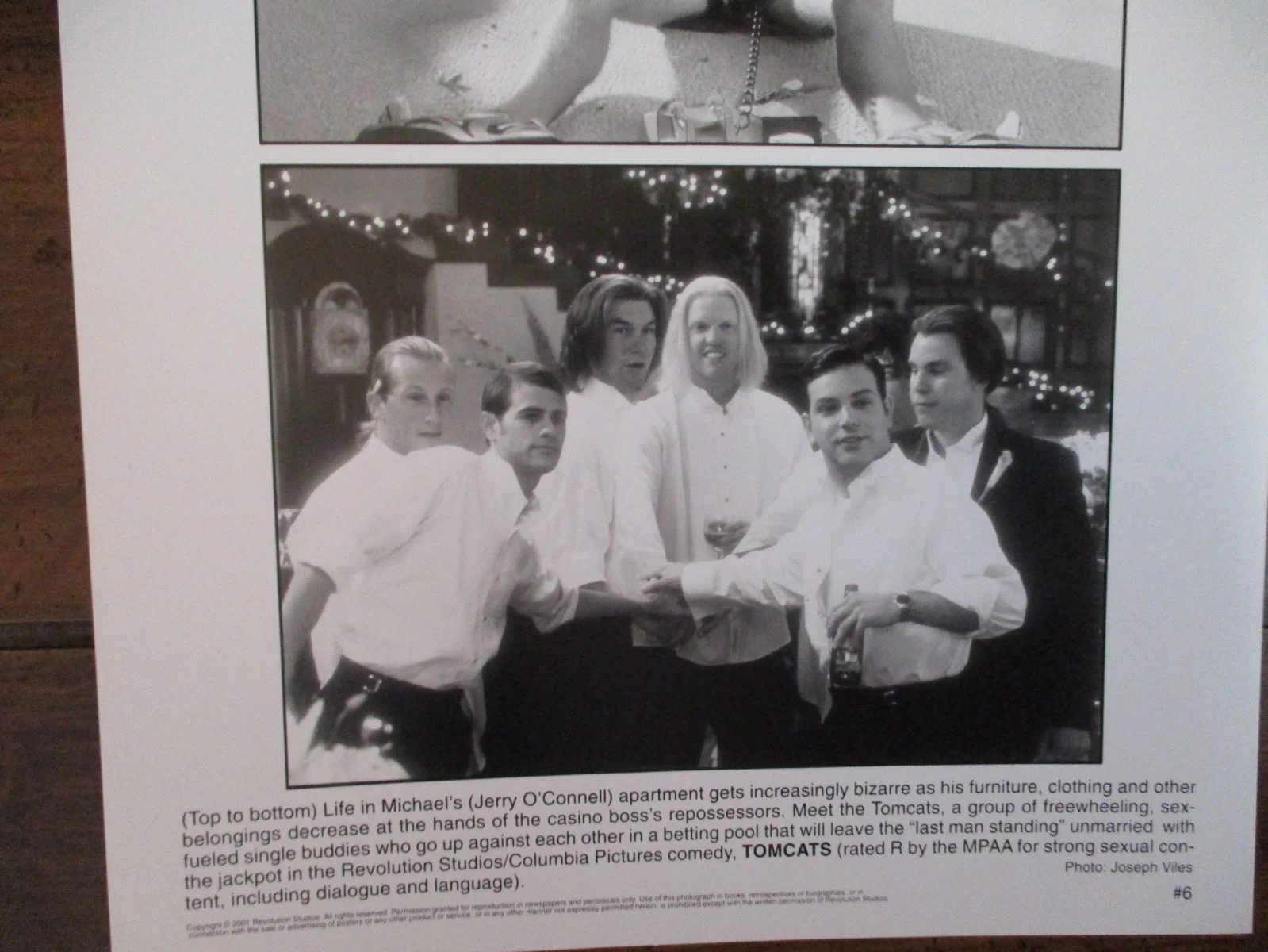 Jerry O'Connell ("TOMCATS") 2001 8" x 10" Black and White Press Photo, image 2
