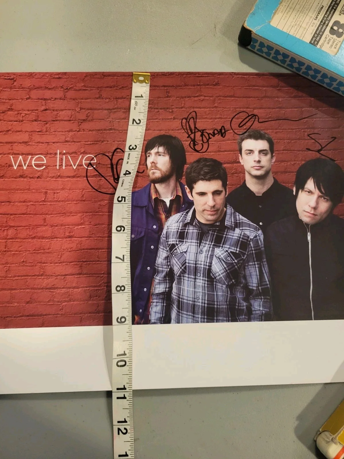 Far At Night We Live Autographed Signed Poster JonahMatranga Shaun Lopez Crosses, изображение 5