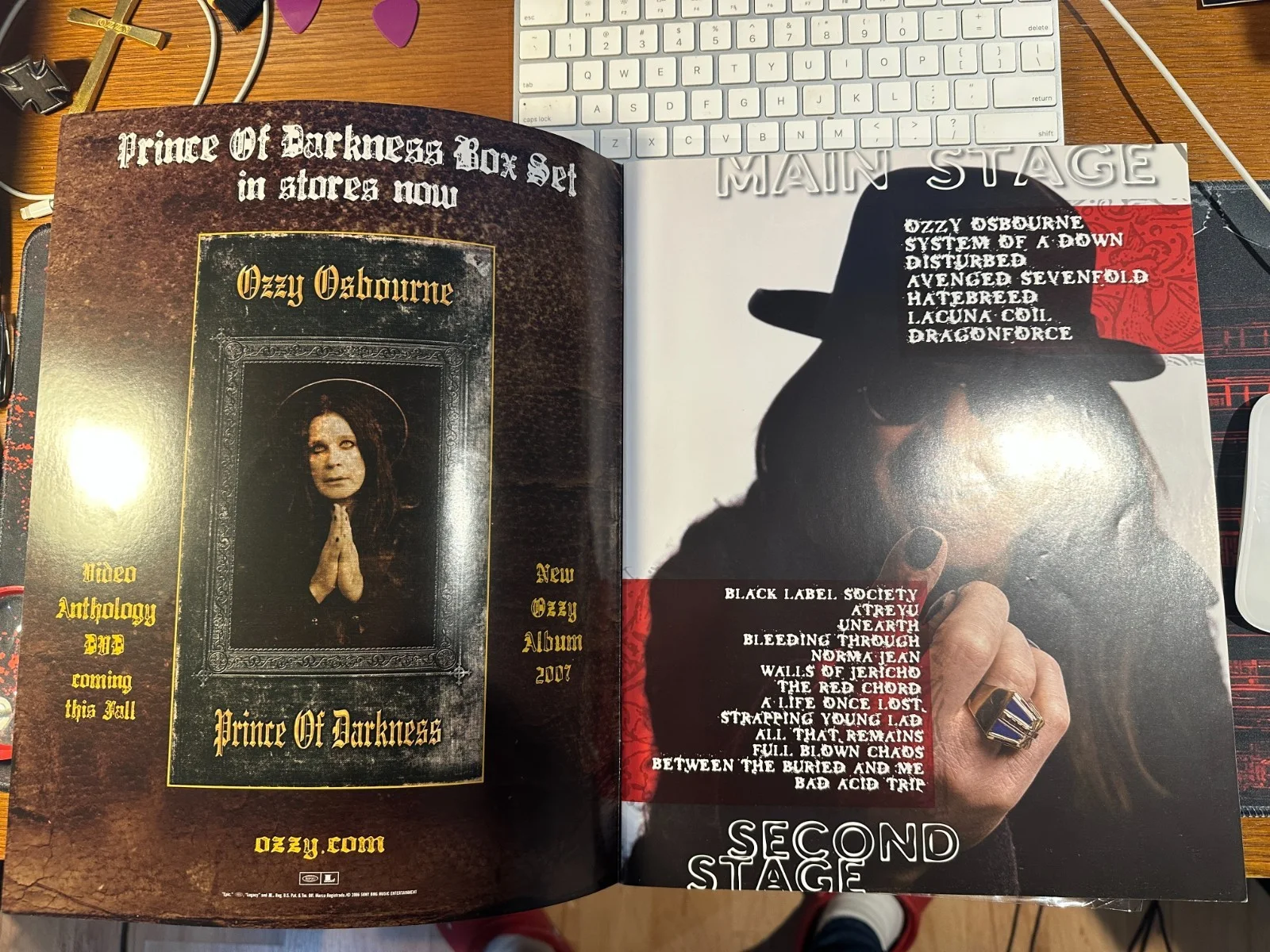 Ozzy Osbourne Zakk Bordin Blasko, Wakeman Ozzfest 2006 SIGNED Tour Program book, изображение 3