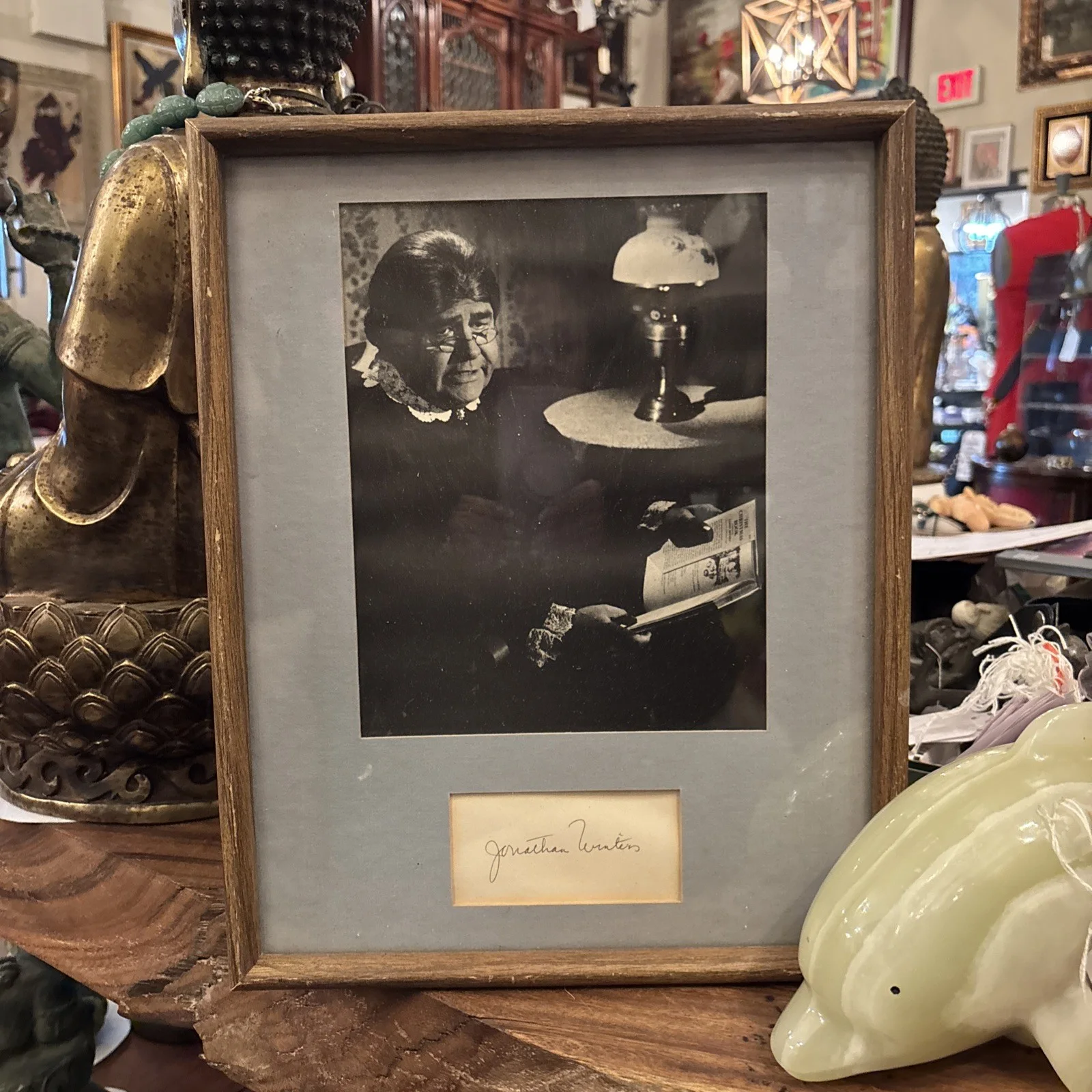 Jonathan Winters — jonathan winters signed Memorabilia Photo And Signature Frames 12” X 14.5”