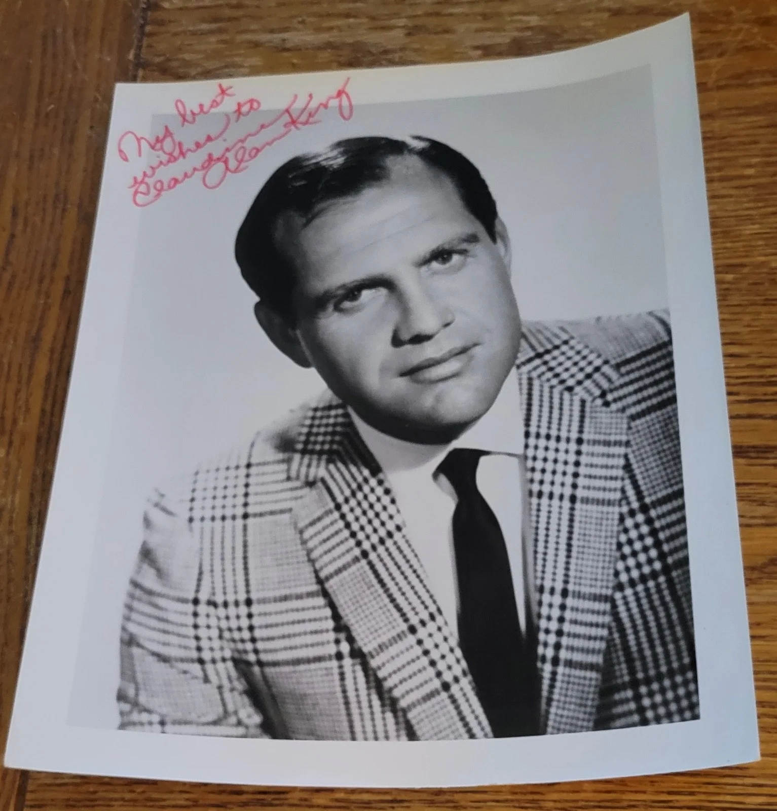 Alan King — Alan King Hand Signed 8 by 10 Photo Inscribed