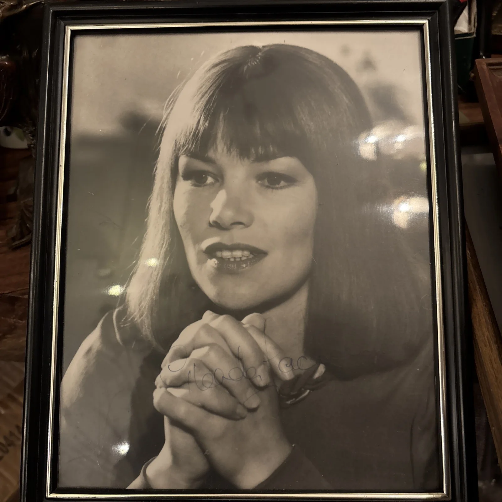 Signed Glenda Jackson Black And White Photo Memorabilia 9x 11”, изображение 5