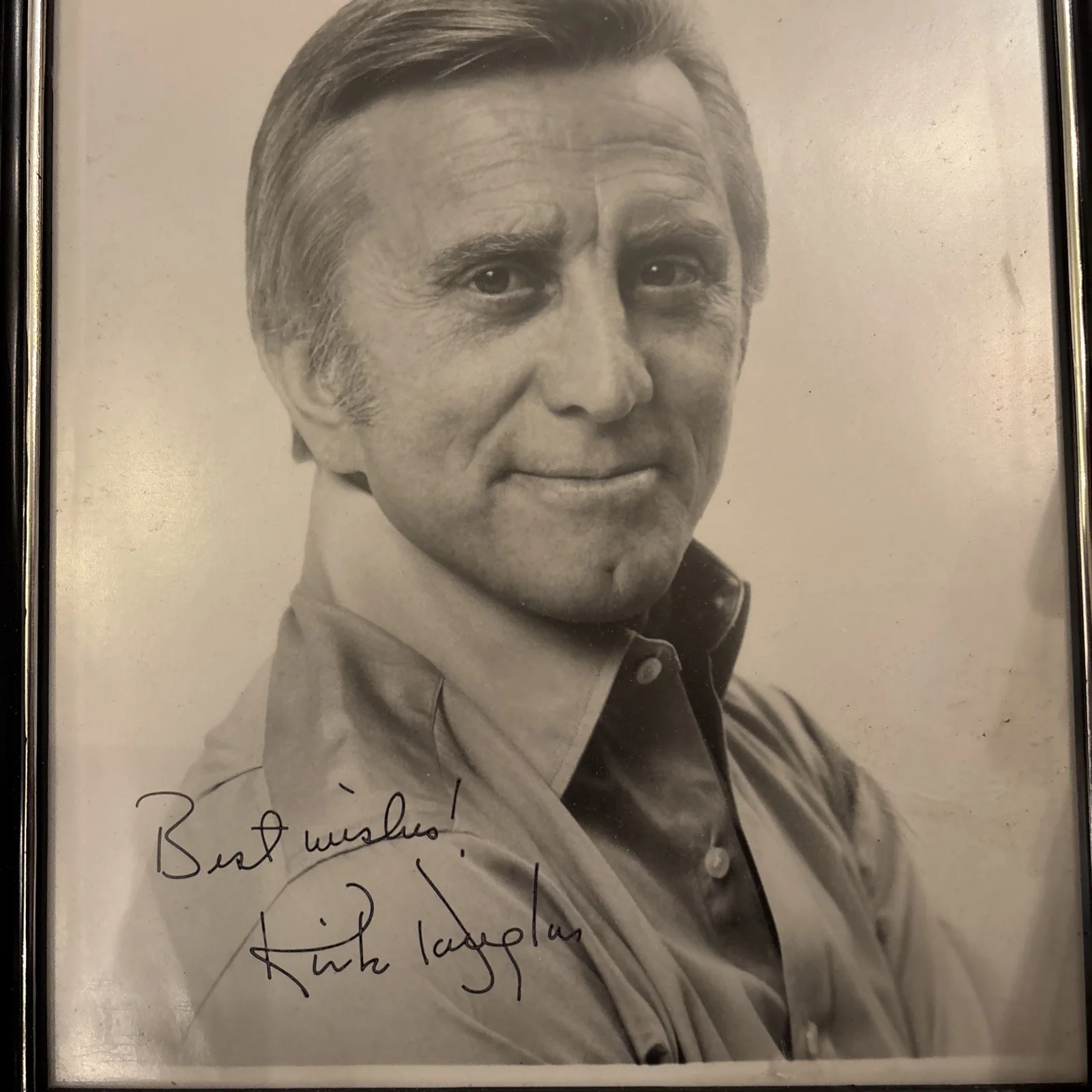 Kirk Douglas — Signed Kirk Douglas Photo Memorabilia 9” X 11”, image 2