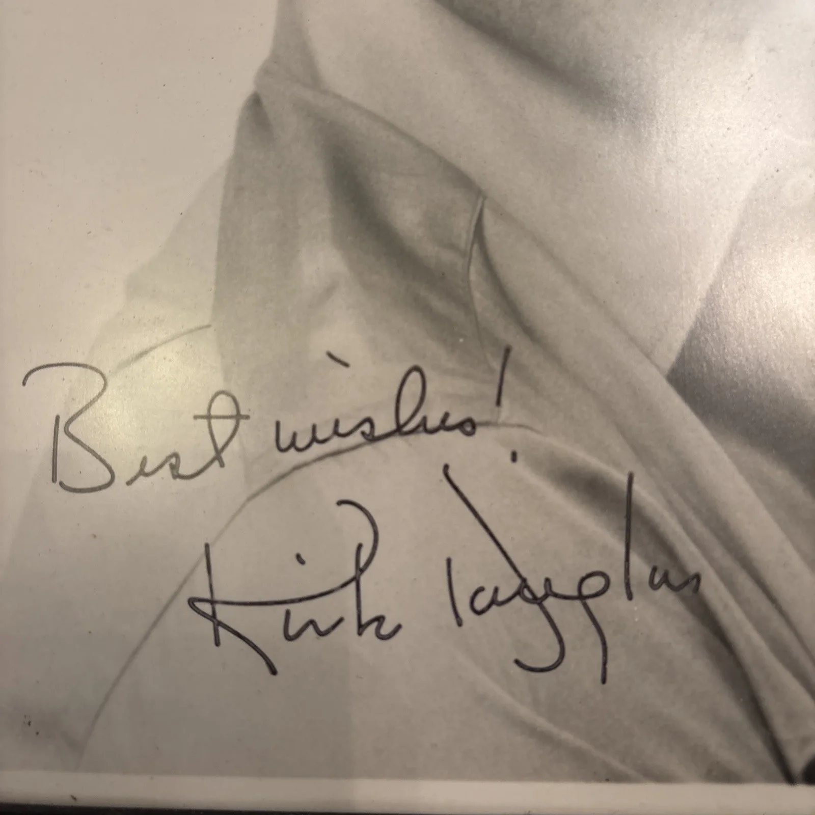 Kirk Douglas — Signed Kirk Douglas Photo Memorabilia 9” X 11”, image 3