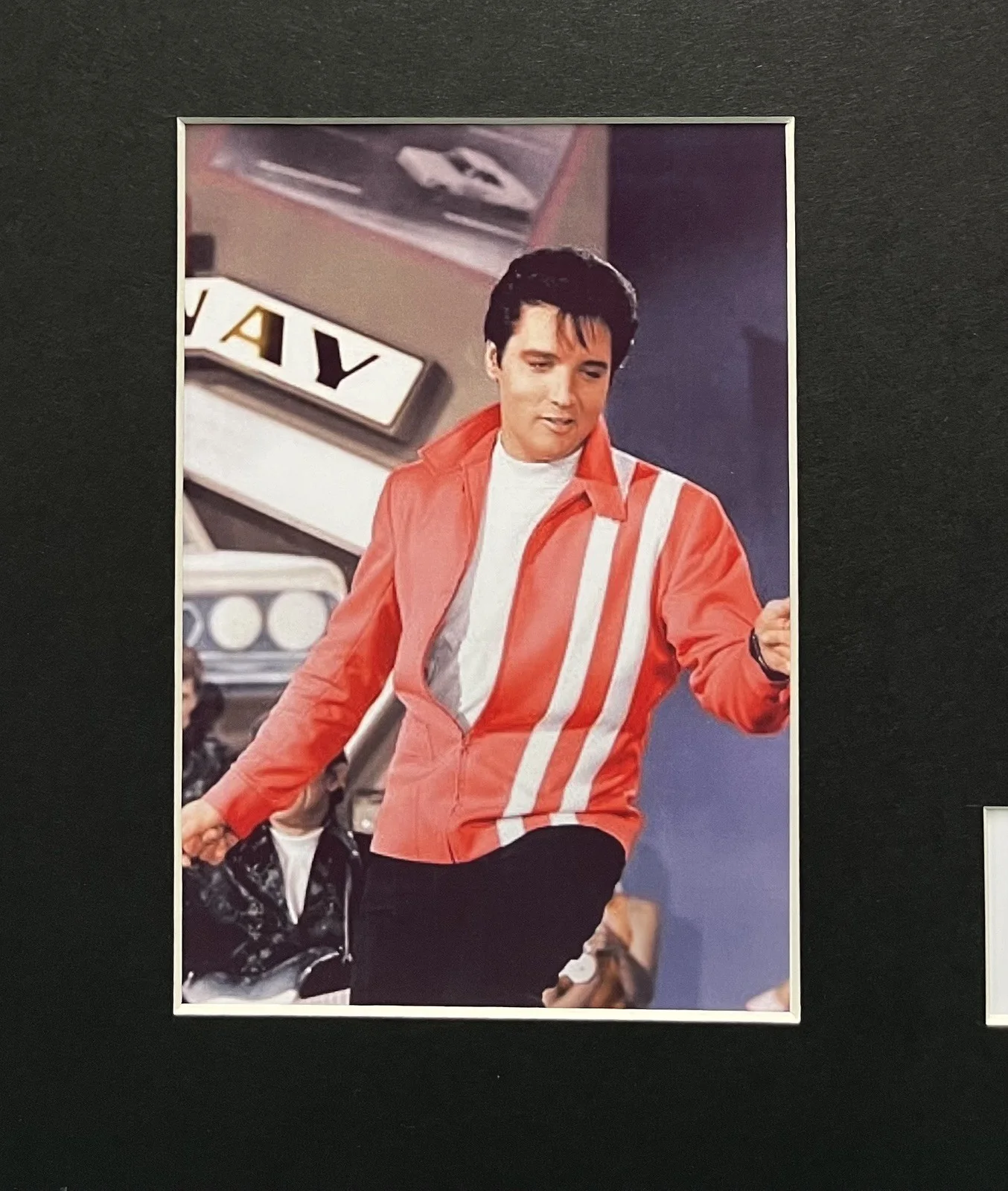 ELVIS PRESLEY . SPEEDWAY 35mm Film Cell Mounted Display, image 2