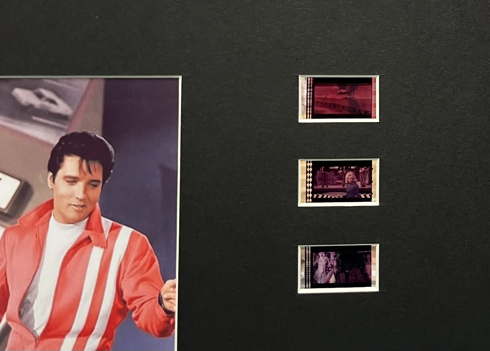 ELVIS PRESLEY . SPEEDWAY 35mm Film Cell Mounted Display, image 3