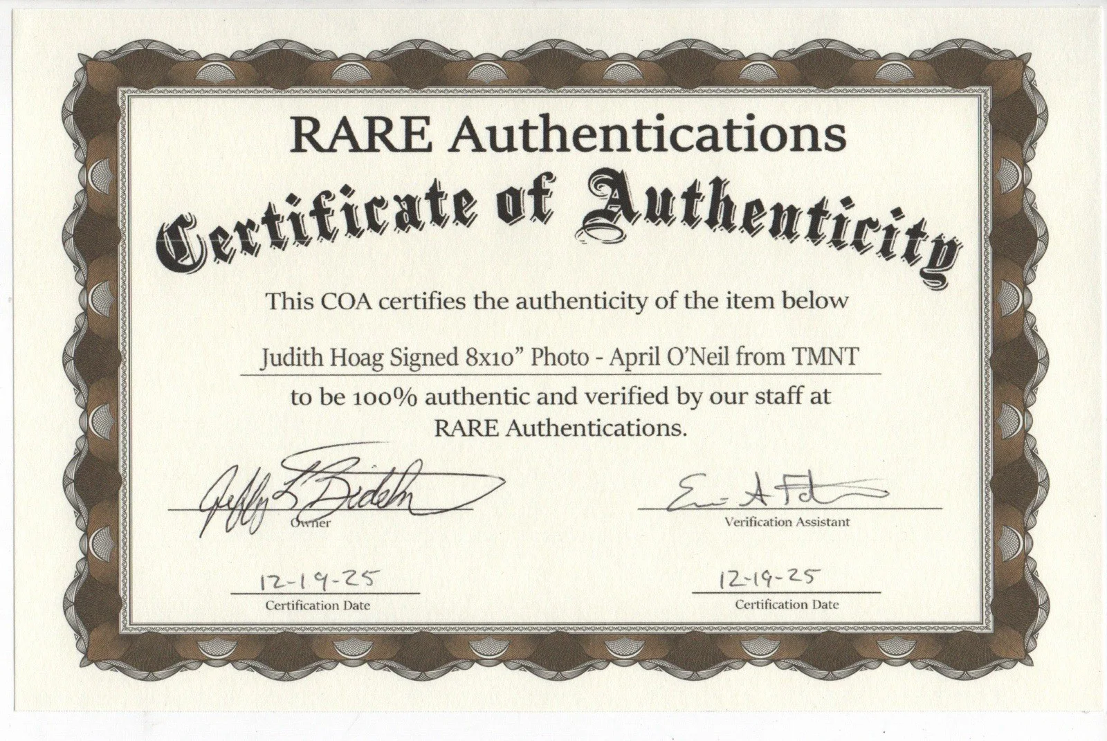 Judith Hoag — Judith Hoag April O’Neil Signed 8x10” Photo Teenage Mutant Ninja Turtles W/COA, изображение 2