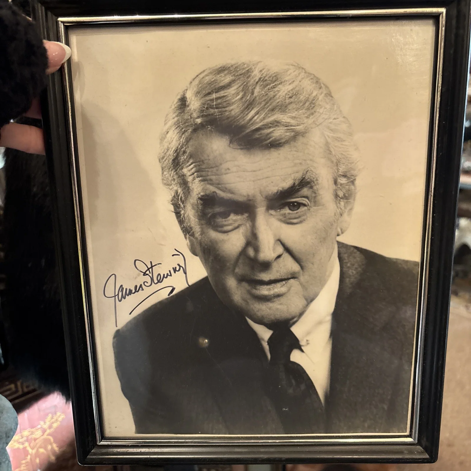 James Stewart — James Stewart Signed 9” X 11 Photo Autograph Memorabilia