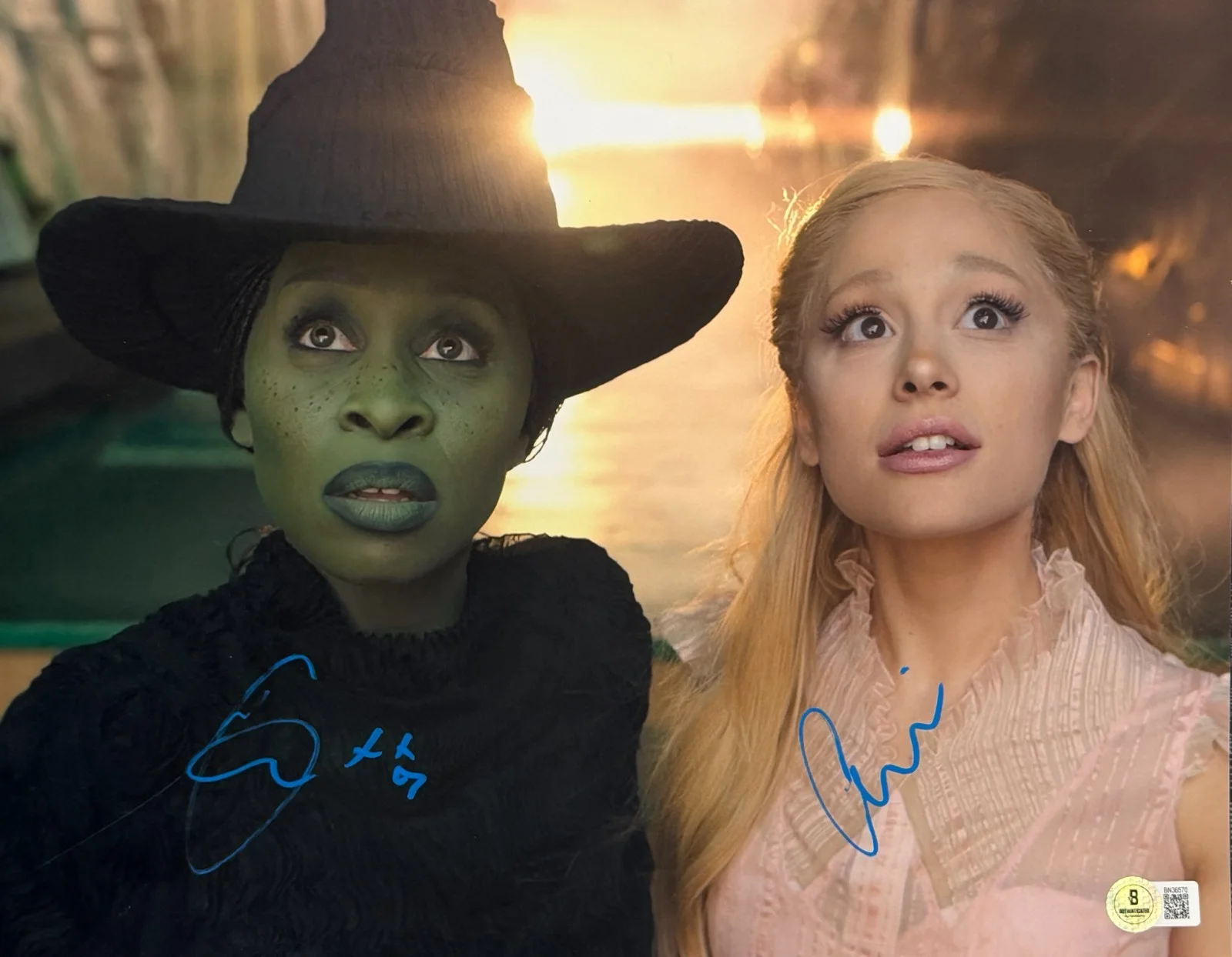 Ariana Grande — Ariana Grande Cynthia Erivo Signed 11x14 Photo Wicked Autograph Beckett