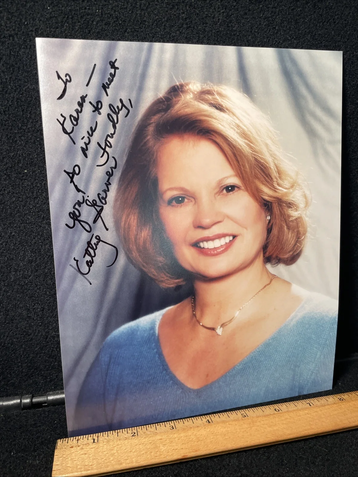 Cathy Garver — SIGNED! Cathy Garver, A Family Affair, Talent Agency Headshot Photo, изображение 2