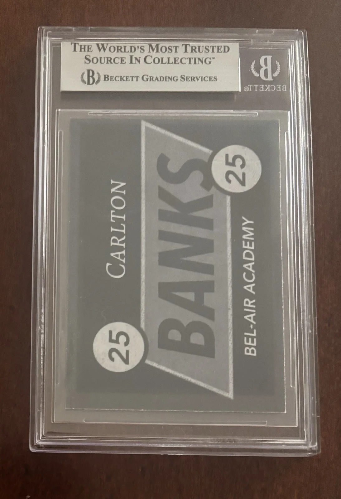 Alfonso Ribeiro — Alfonso Ribeiro “Carlton Banks” Fresh Prince Signed Custom Card BECKETT Auto, image 3